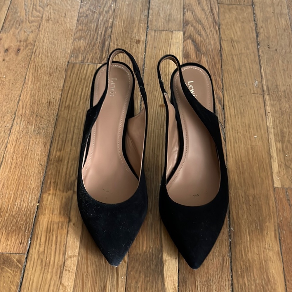 Lewit suede sling back heels size 36.5/6